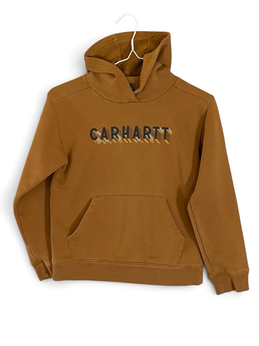 Carhartt Kids Brown Crewneck Logo Hoodie